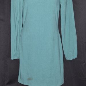Teal Long Sleeve Dress